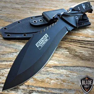 11" Black Combat Fixed Blade
