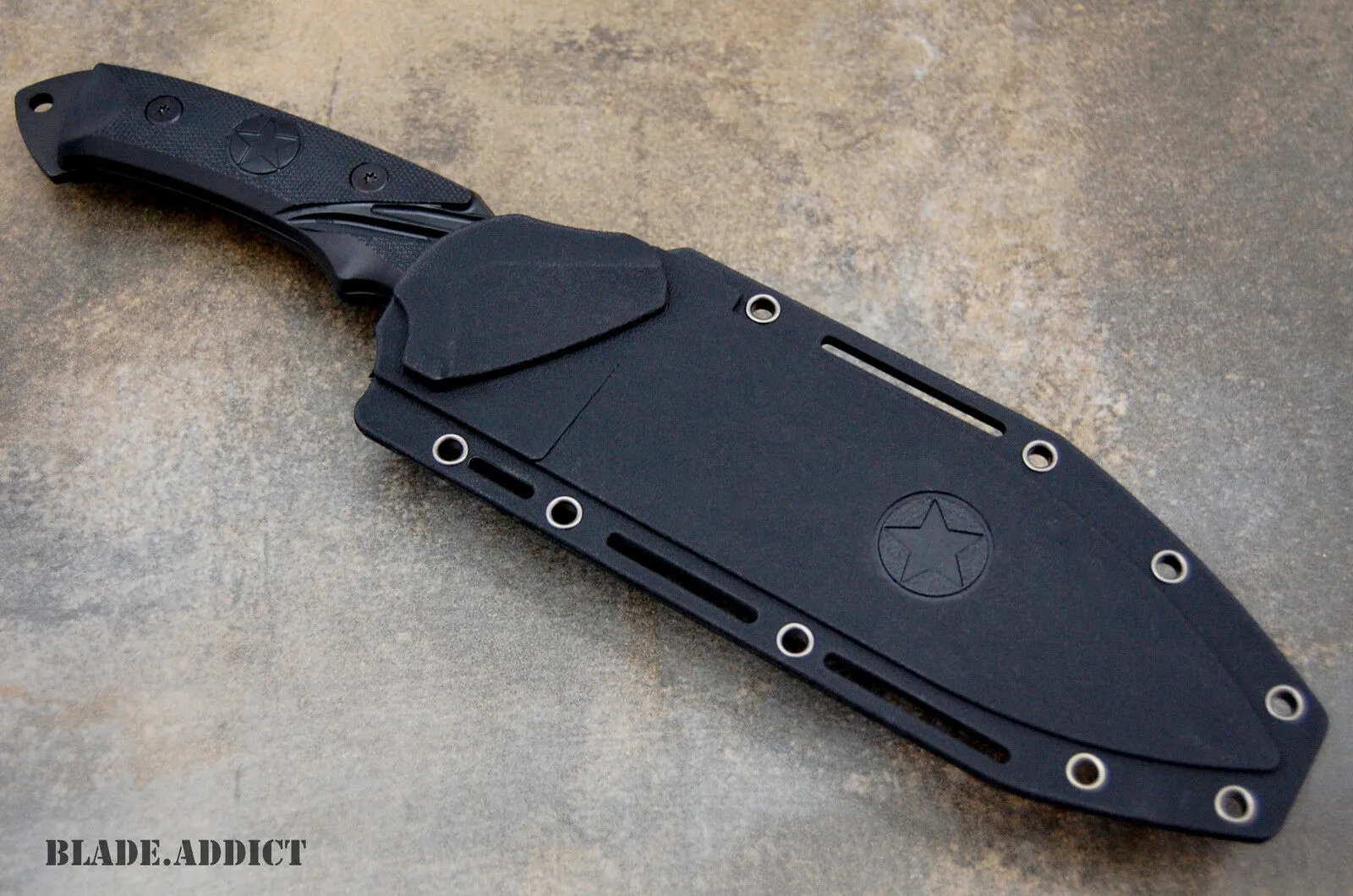 11" Black Combat Fixed Blade