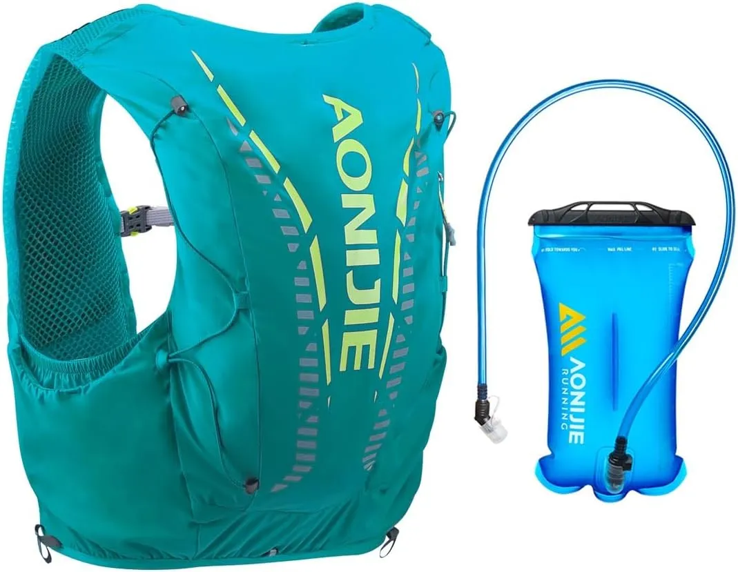 12L High Capacity Hydration Backpack with 8 Pockets Lightweight Trail Running Vest for Hiking, Cycling, Climbing, Camping