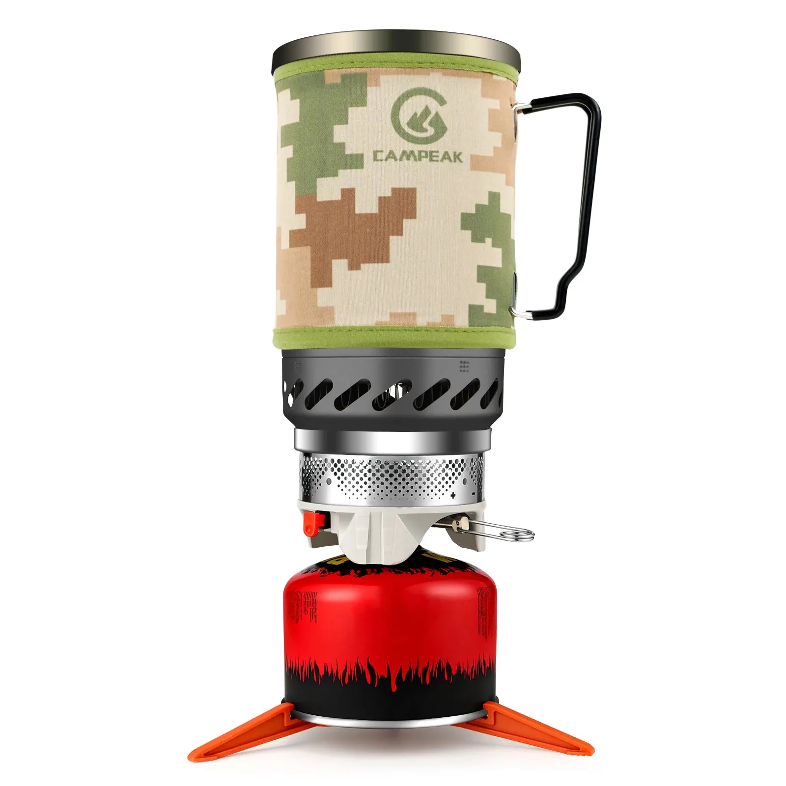 1.4L Backpacking Stove | Portable Camping Propane Cooking Gear | Camp Burner System with Tripod and Pot Support