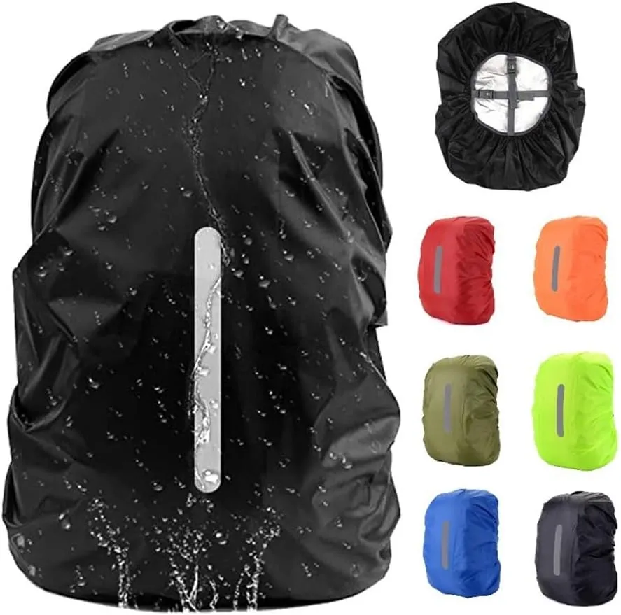 15-85L Waterproof Backpack Rain Cover Ultralight Hi-Visibility with Reflective Strip Anti-dust for Hiking Camping Cycling Travel