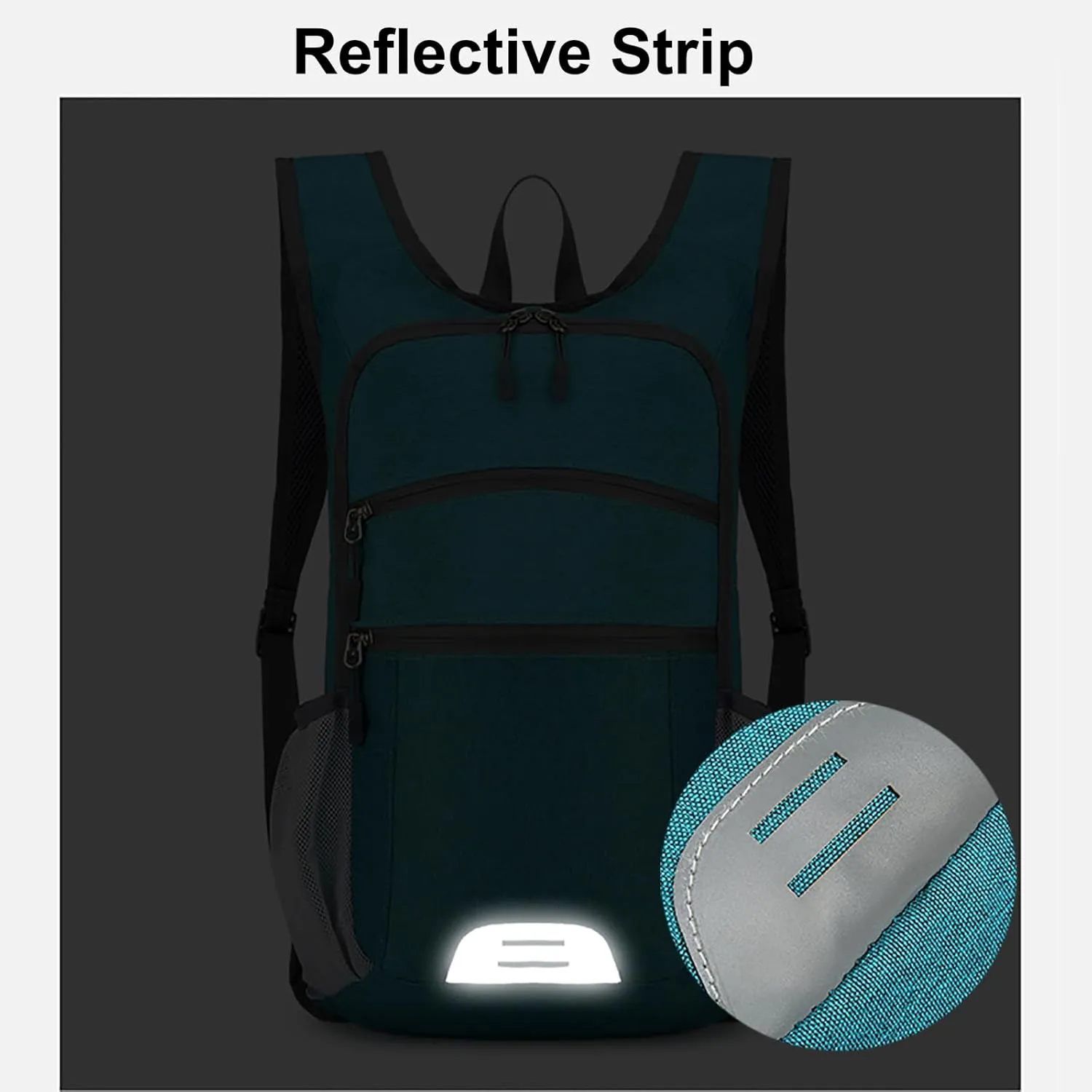 15L Hiking Backpack Foldable Ultralight Hiking Pack Small Travel Backpackfor Women Men(Red)