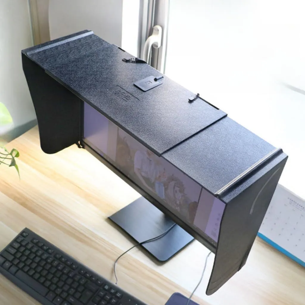 17-27 inch Monitor Hood，Suitable for Dell HP Viewsonic Philips Samsung EIZO NEC ASUS ACER BENQ AOC Lenovo, Suitable for Monitor Frame Width of 41-71cm