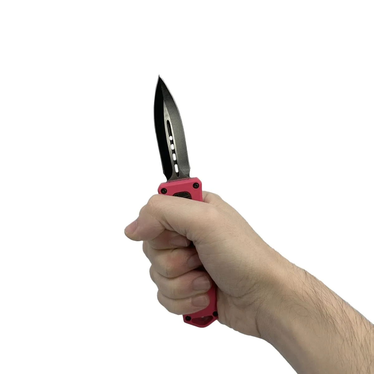2-Pack: 4.5" Dagger Blade OTF Knife with Belt Clip
