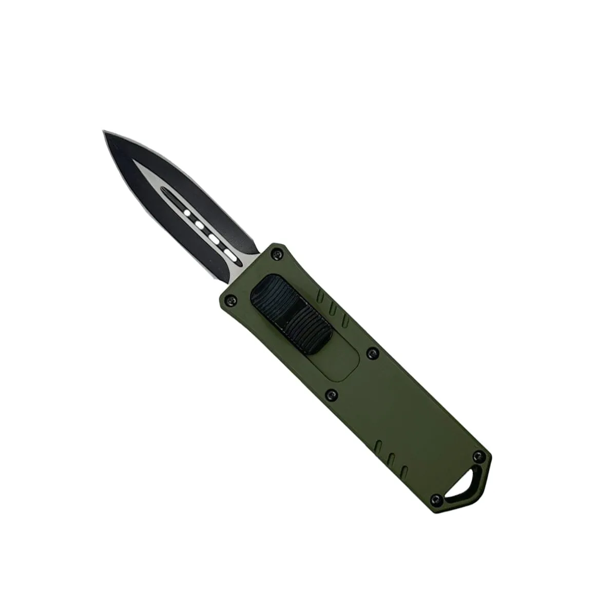 2-Pack: 4.5" Dagger Blade OTF Knife with Belt Clip