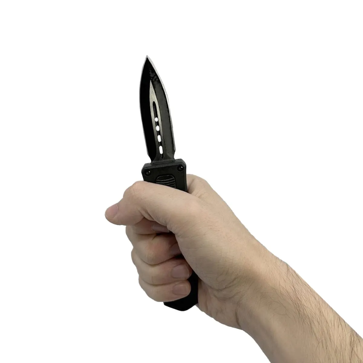 2-Pack: 4.5" Dagger Blade OTF Knife with Belt Clip