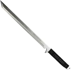 2 PCS Ninja Tactical Machetes, Swords Tactical Survival Katana Durable Knife Set. for Camping, Hunting, Collections, Gifts (Silver-56)