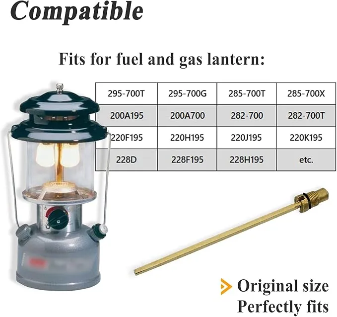2006381 Check Valve and Air Stem Assembly Part #200-6381, for Fuel/Gas Lantern or Stove