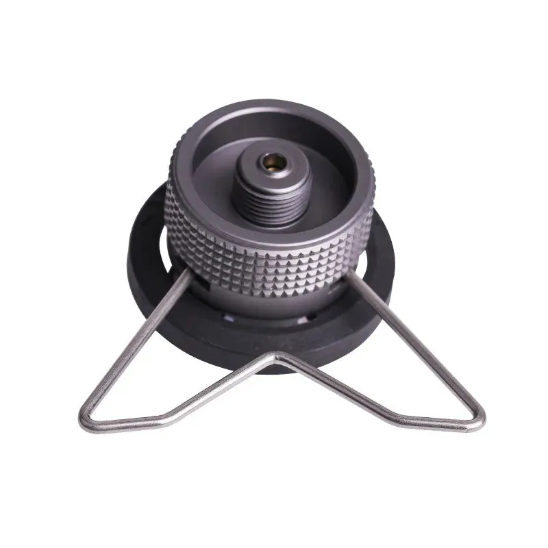 2023 Butane Adapter with Bracket for Gas Cartridge Conversion, Nozzle to Screw Type, Lindal Valve Output