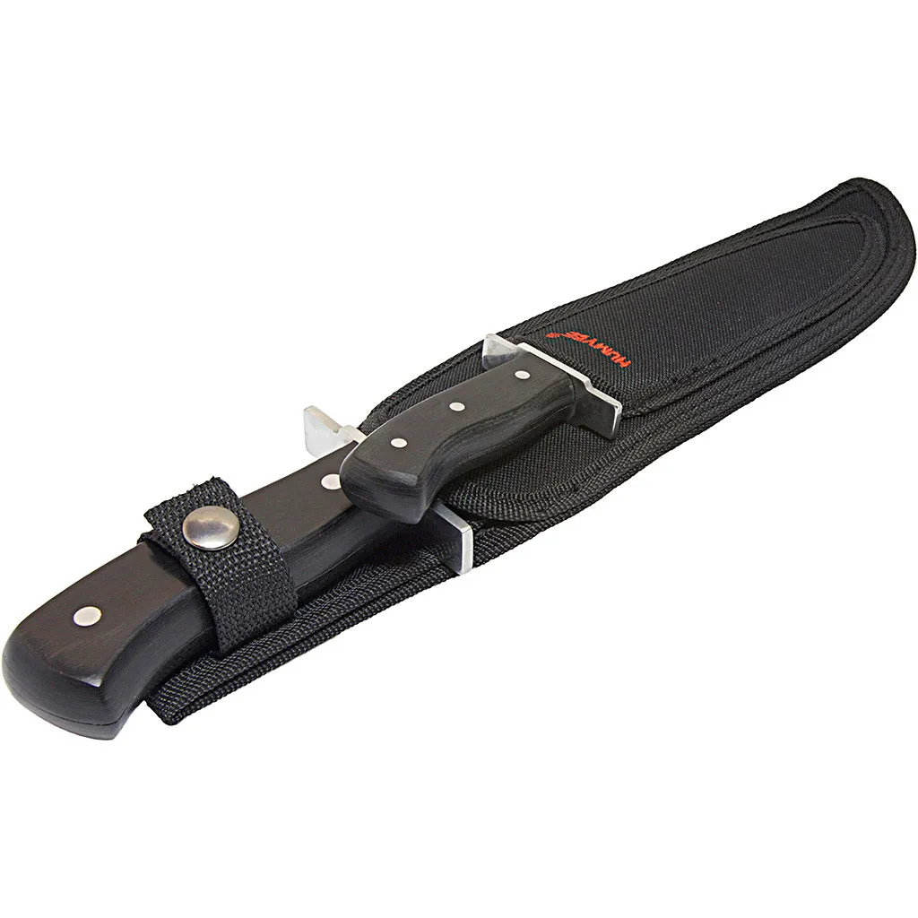 2PC Bowie KNIFE SET 10" and 14" BLACK