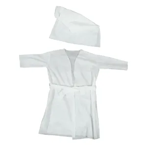 2pcs Disposable Bathrobe & Skirt Set for Home Hotel & Travel Thickened Bathrobe & Skirt Comfortable & Convenient Disposable Clothing for Spa and Beauty Salon Use/3093