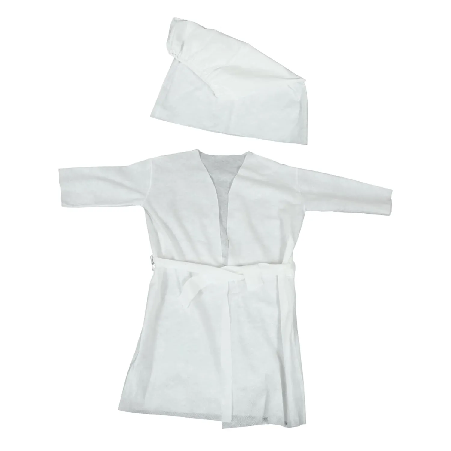 2pcs Disposable Bathrobe & Skirt Set for Home Hotel & Travel Thickened Bathrobe & Skirt Comfortable & Convenient Disposable Clothing for Spa and Beauty Salon Use/3093