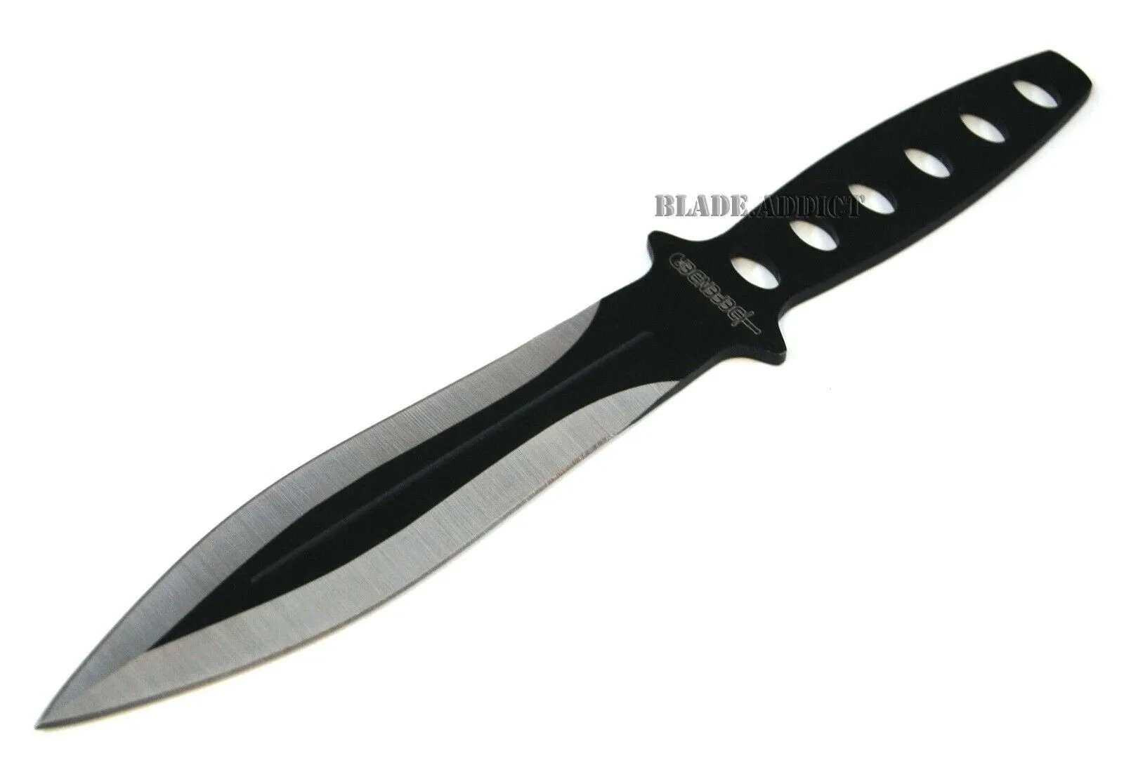 3 Pc 8" Ninja Tactical Combat Naruto Kunai Throwing Knife Set w/ Sheath Hunting