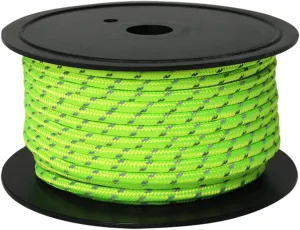 30M 6mm Tent Rope Guylines, Reflective Cord for Nighttime Visibility