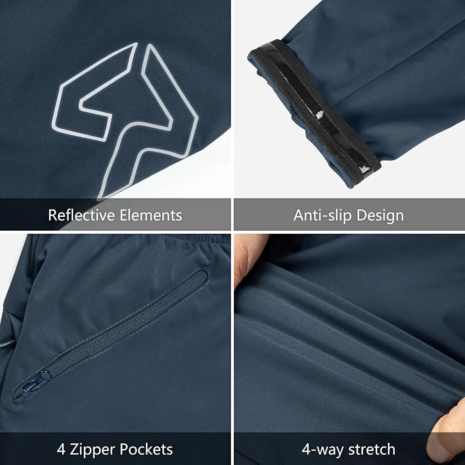 33,000ft Women's Cycling Pants Mountain Bike Waterproof Windproof Breathable Athletic Sweatpants for Hiking Multi Sports