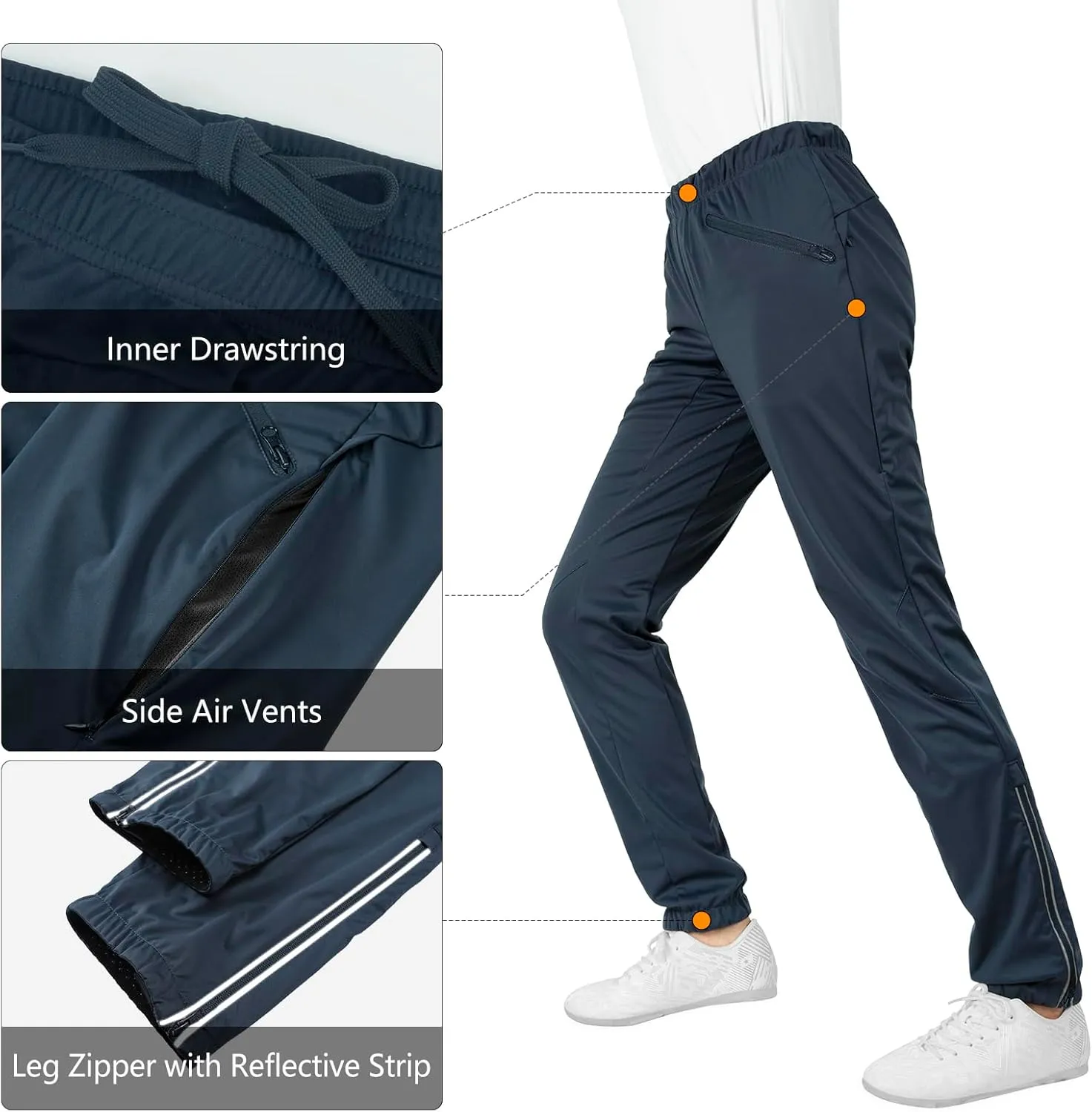 33,000ft Women's Cycling Pants Mountain Bike Waterproof Windproof Breathable Athletic Sweatpants for Hiking Multi Sports