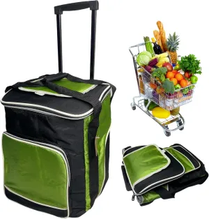38 (32 6) Soft Cooler with Wheels and Handle and Convenient Access Window, Beach Cooler Bag on Wheels Insulated Waterproof, Collapsible Cooler for Travel Camping Picnic