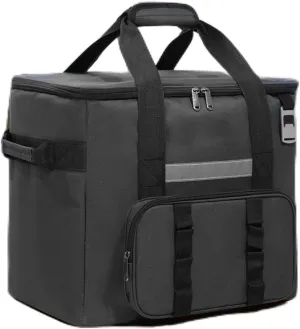 40L Large Capacity Insulated Cooler Bag, Rainproof Lunch Box for Camping, Picnic, Hiking, Hold Drinks Cold on Beach, with Adjustable Strap