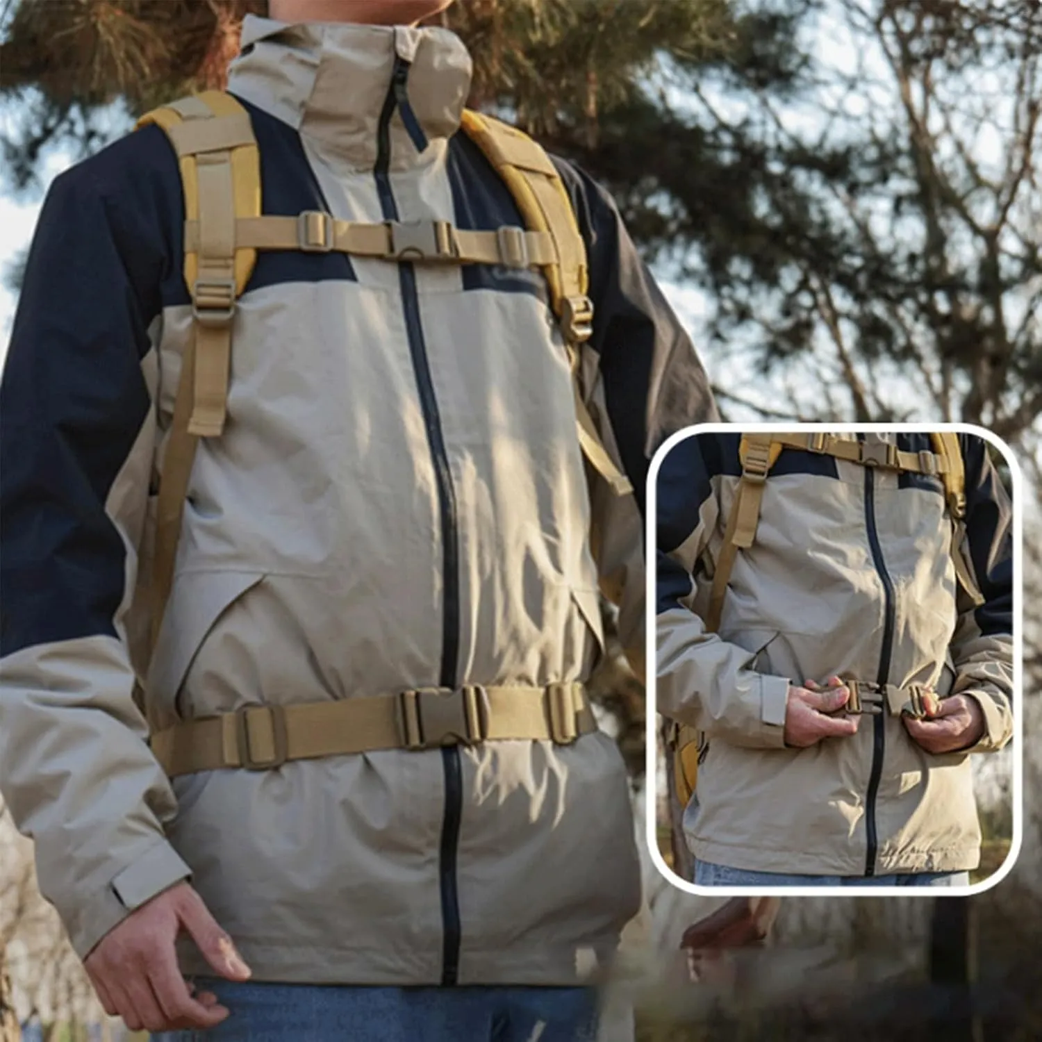 45L Military Tactical Backpack For Men Molle Army 3 Days Assault Pack Water Resistant Hiking Rucksack Bug Out Bag (A)