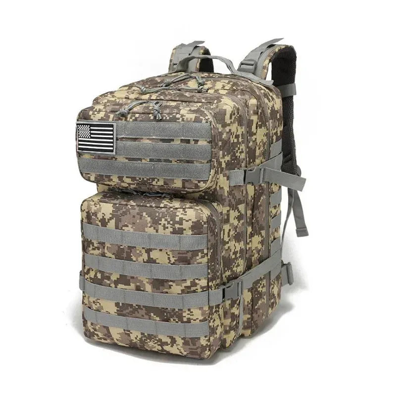 45L Tactical Military Backpack - Outdoor Travel Bag
