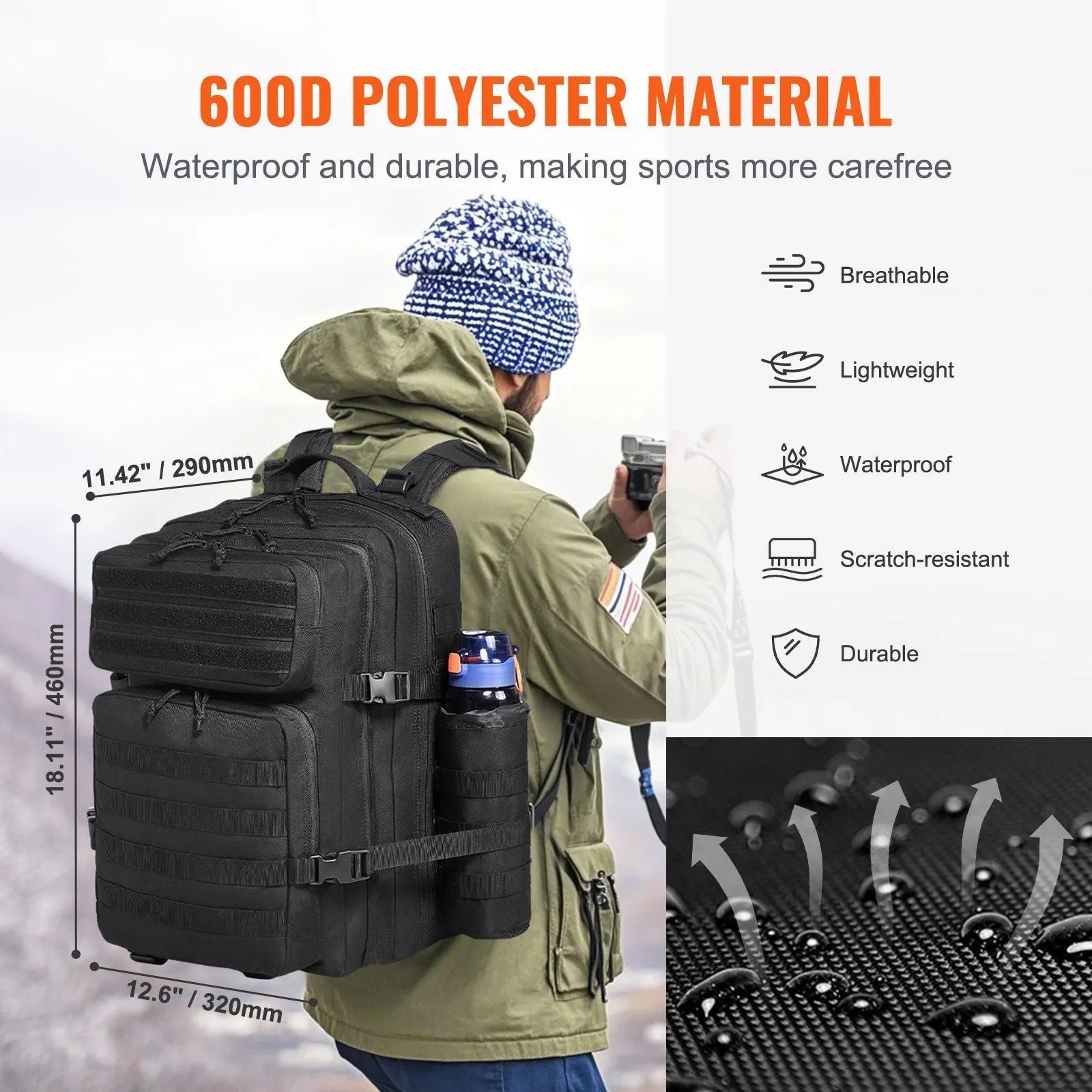 45L Tactical Sports Bag