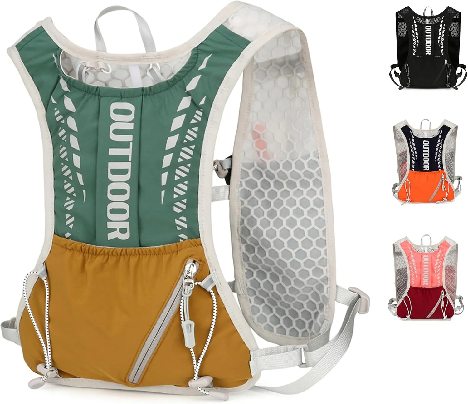 5L Hydration Pack for Women- Running Vest with 1.5L Water Bladder, Lightweight Water Backpack for Hiking, Running, Biking, and Raves - Reflective Safety Design, Comfort Fit