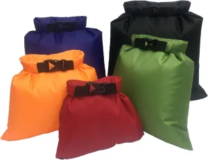 5Pcs Dry Bag Outdoor Beach Buckled Storage Sacks Lightweight Dry Bag for Campings Kayaking Backpacking