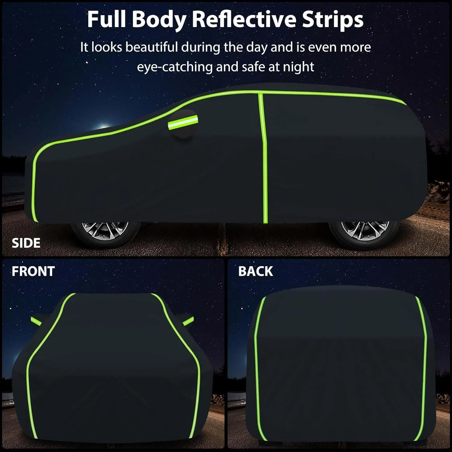 6 Layers Full Car Cover for 2013-2024 Land Rover Range Rover Sport,Waterproof All Weather PEVA New Materialsl Adding Cotton Protection with Door Zipper & Storage Bag