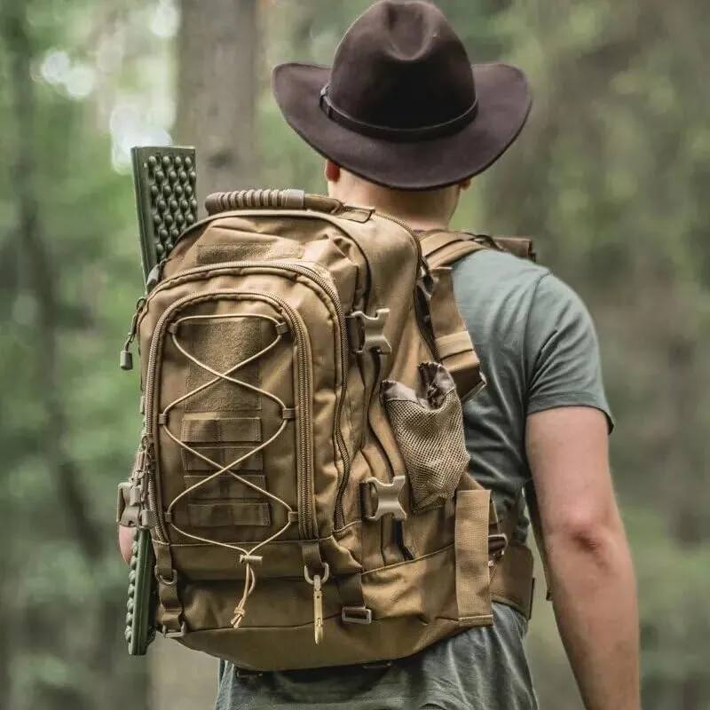 65L Military Tactical Backpack Army Molle Assault Rucksack Men Backpacks Travel Camping Hunting Hiking Bag (camo 6)