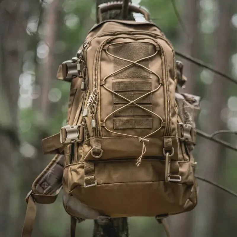 65L Military Tactical Backpack Army Molle Assault Rucksack Men Backpacks Travel Camping Hunting Hiking Bag (camo 6)