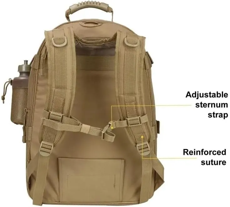 65L Military Tactical Backpack Army Molle Assault Rucksack Men Backpacks Travel Camping Hunting Hiking Bag (camo 6)