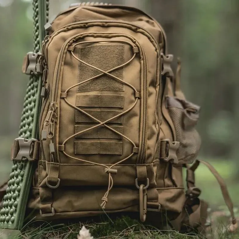 65L Military Tactical Backpack Army Molle Assault Rucksack Men Backpacks Travel Camping Hunting Hiking Bag (camo 6)