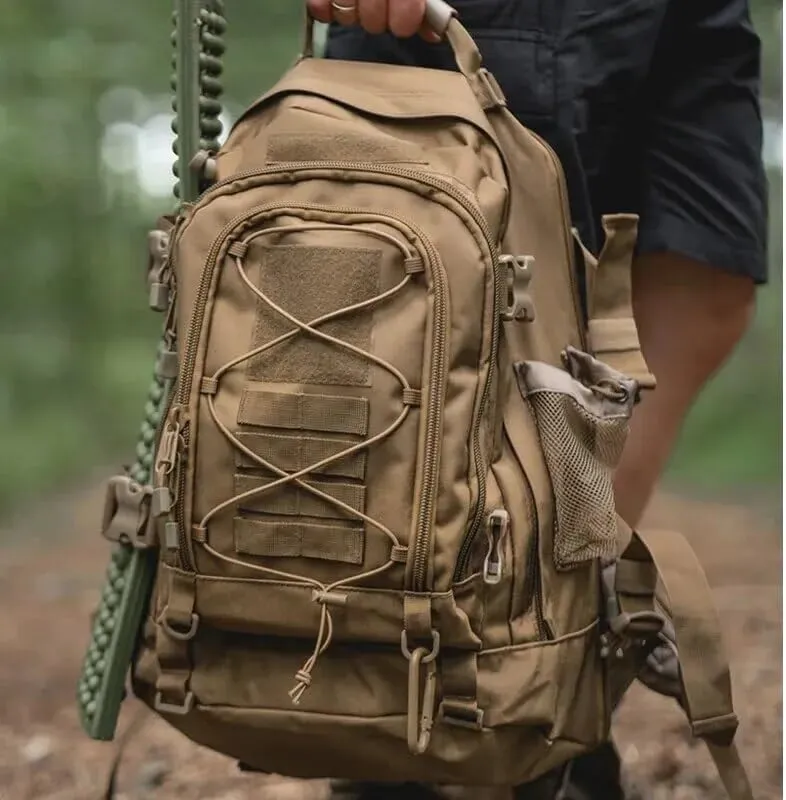 65L Military Tactical Backpack Army Molle Assault Rucksack Men Backpacks Travel Camping Hunting Hiking Bag (camo 6)