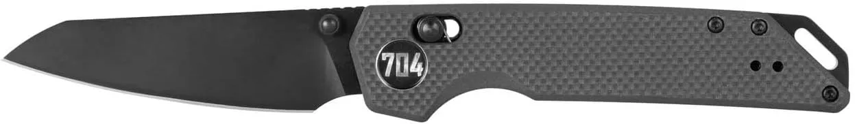 704 Gear Hornet EDC Folding Pocket Knife with Crossbar Lock | 3.17" Reverse Tanto Blade, D2 Steel, G10 Handle, Reversible Pocket Clip | Black