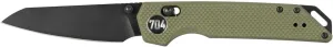 704 Gear Hornet EDC Folding Pocket Knife with Crossbar Lock | 3.17" Reverse Tanto Blade, D2 Steel, G10 Handle, Reversible Pocket Clip | Olive Drab Green