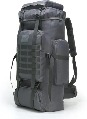 70L Hiking Backpack for Men Waterproof Military Camping Rucksack Travel Daypack