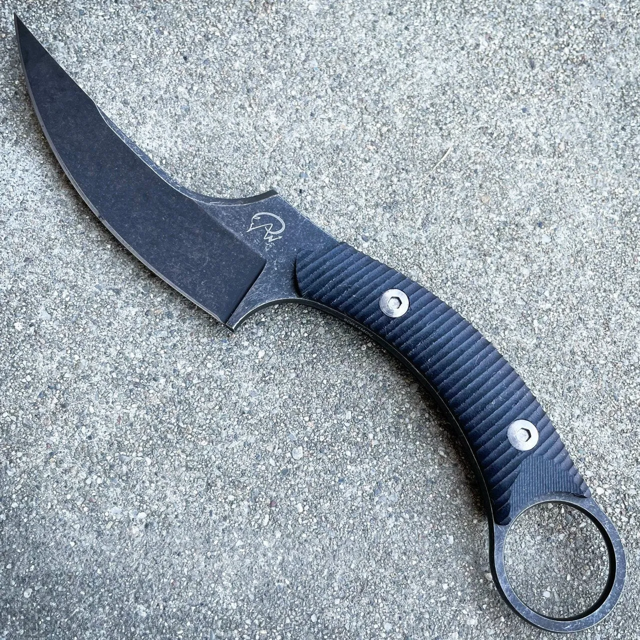 8" Hunting Tactical Karambit Fixe Blade Combat Knife