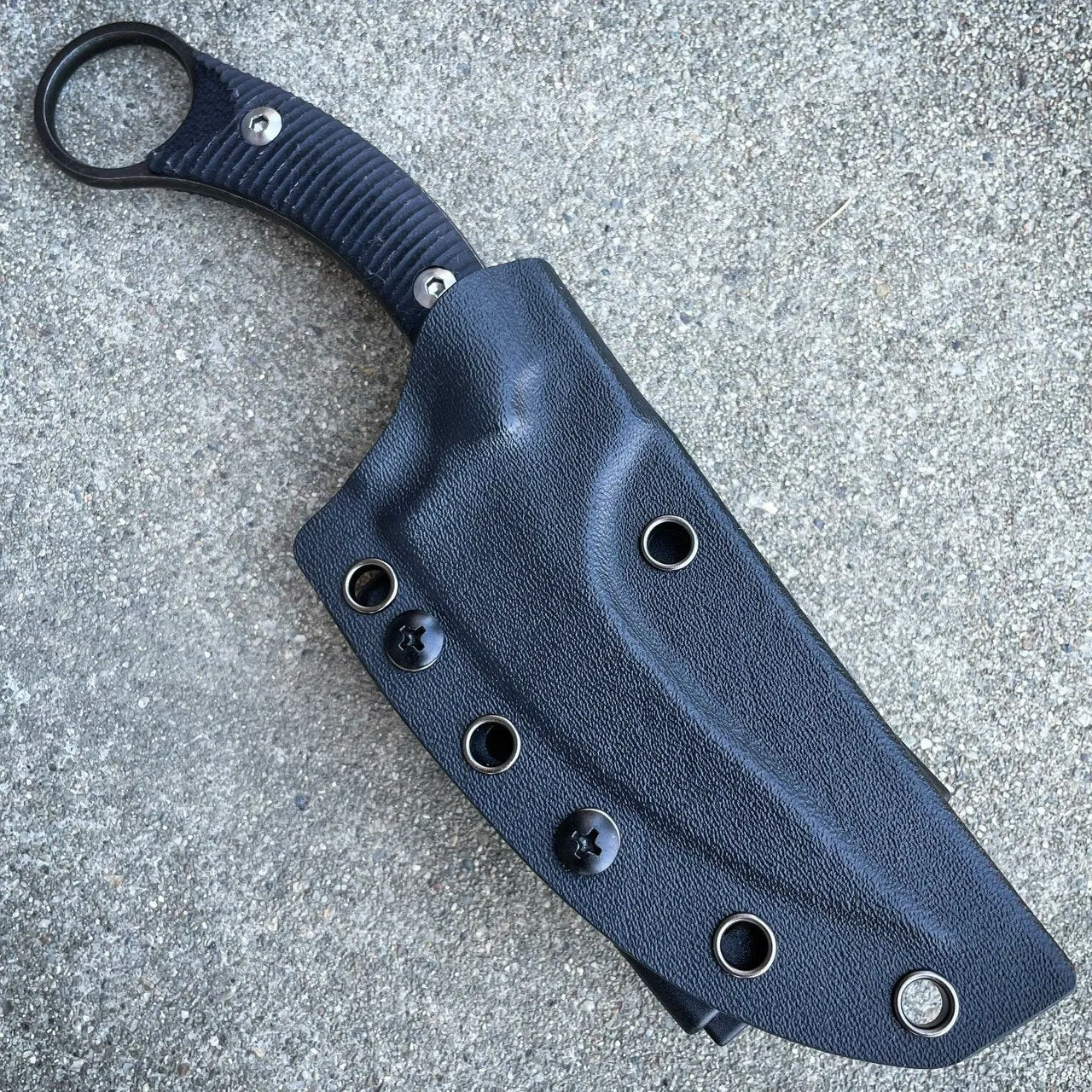 8" Hunting Tactical Karambit Fixe Blade Combat Knife