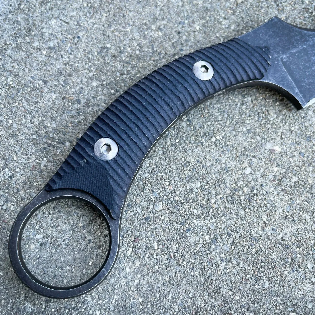 8" Hunting Tactical Karambit Fixe Blade Combat Knife