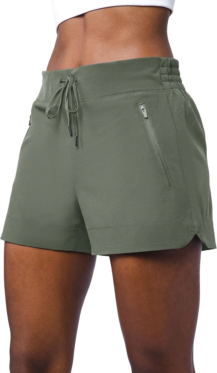 90 Degree By Reflex Stretch Woven Lightweight Walking Shorts with Side Pockets