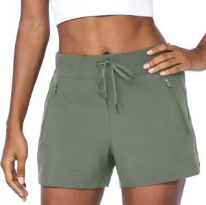 90 Degree By Reflex Stretch Woven Lightweight Walking Shorts with Side Pockets