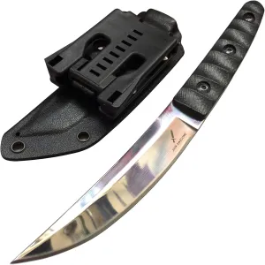 9.6-inch Tanto Fixed Blade Knife, Tactical 9Cr18Mov Steel Katana Blade, G10 Handle, for Outdoor Survival Camping Hunting