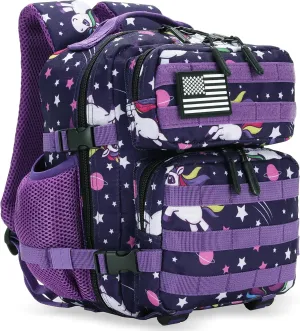 9L Tactical Assault Backpack Gym Pack Hiking Travel Pack Camping Backpack (PurpleStar)