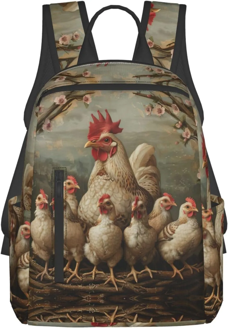 A Brood of Chickens print Fashion Backpacks Hiking Camping Day bags Men Women Traveling Outdoor backpacks