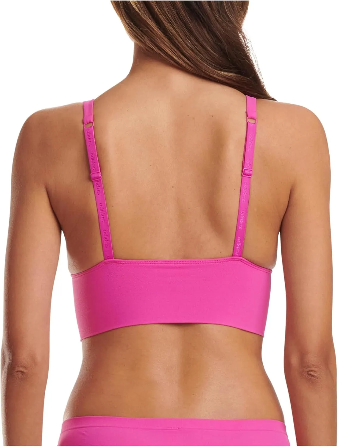 Adidas Women's Micro-Stretch Lounge Bra—Seamless Comfort & Support
