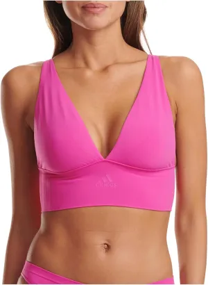 Adidas Women's Micro-Stretch Lounge Bra—Seamless Comfort & Support