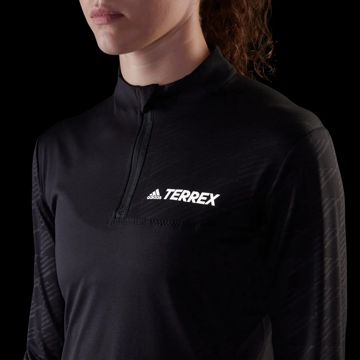 adidas Women's Terrex Multi Half-zip Long Sleeve T-shirt