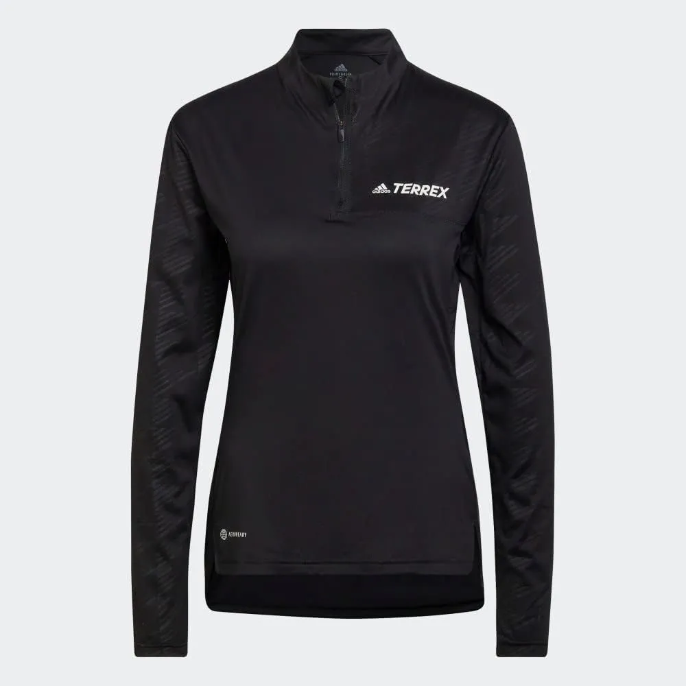adidas Women's Terrex Multi Half-zip Long Sleeve T-shirt