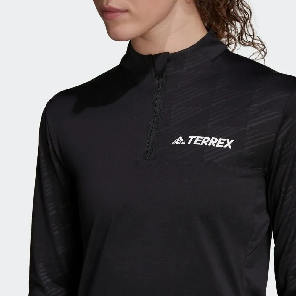 adidas Women's Terrex Multi Half-zip Long Sleeve T-shirt