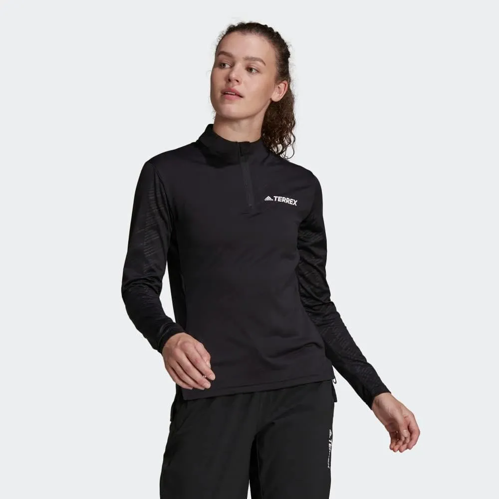 adidas Women's Terrex Multi Half-zip Long Sleeve T-shirt